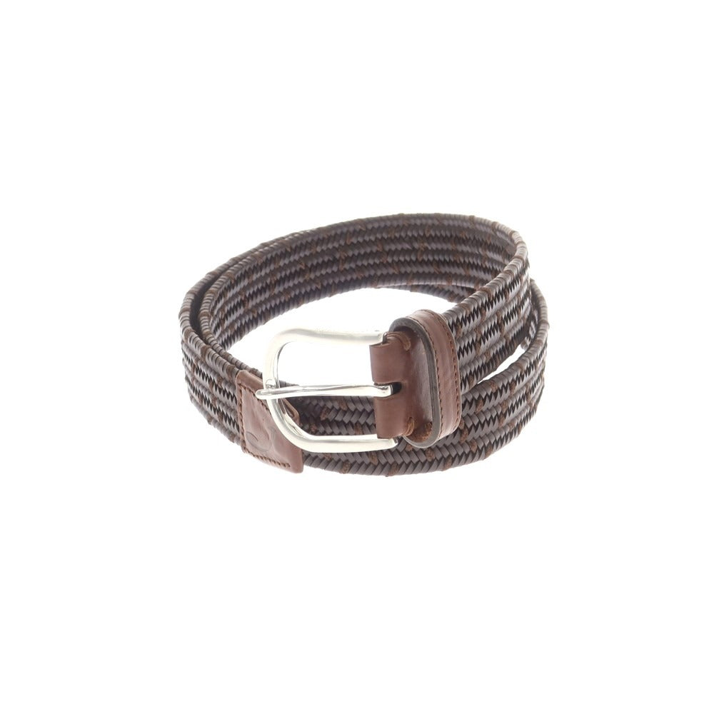 【中古】ヤコブコーエン JACOB COHEN ストレッチレザー メッシュベルト ブラウン【 95/110 】【 状態ランクA 】【 メンズ 】