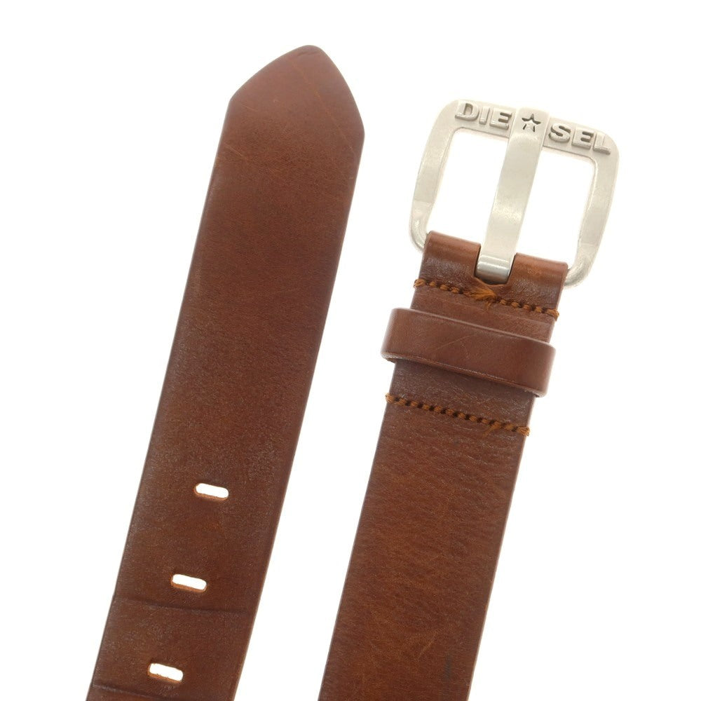 【中古】ディーゼル DIESEL カウレザー ベルト ブラウン【 85 】【 状態ランクC 】【 メンズ 】