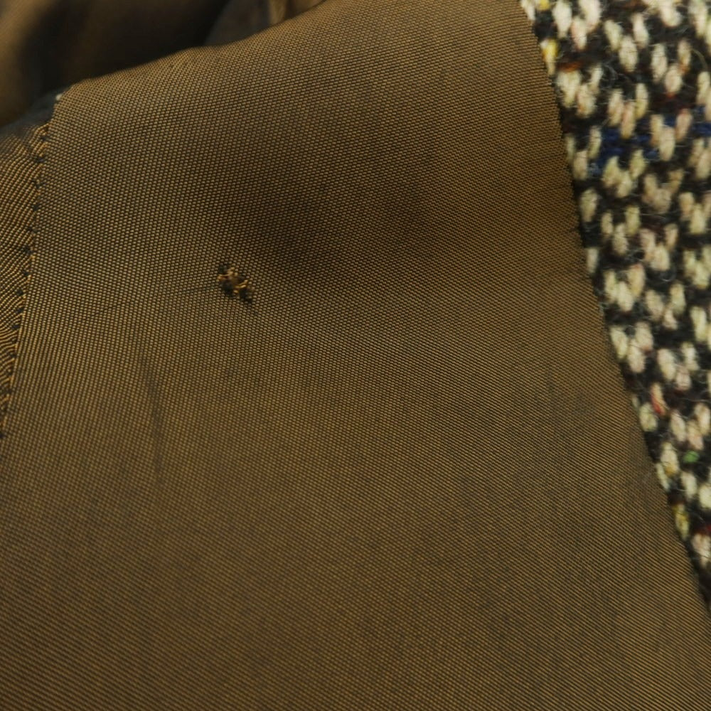 【中古】バーバリーズ Burberrys ウール ステンカラーコート ホワイトxブラック【 36 】【 状態ランクC 】【 メンズ 】