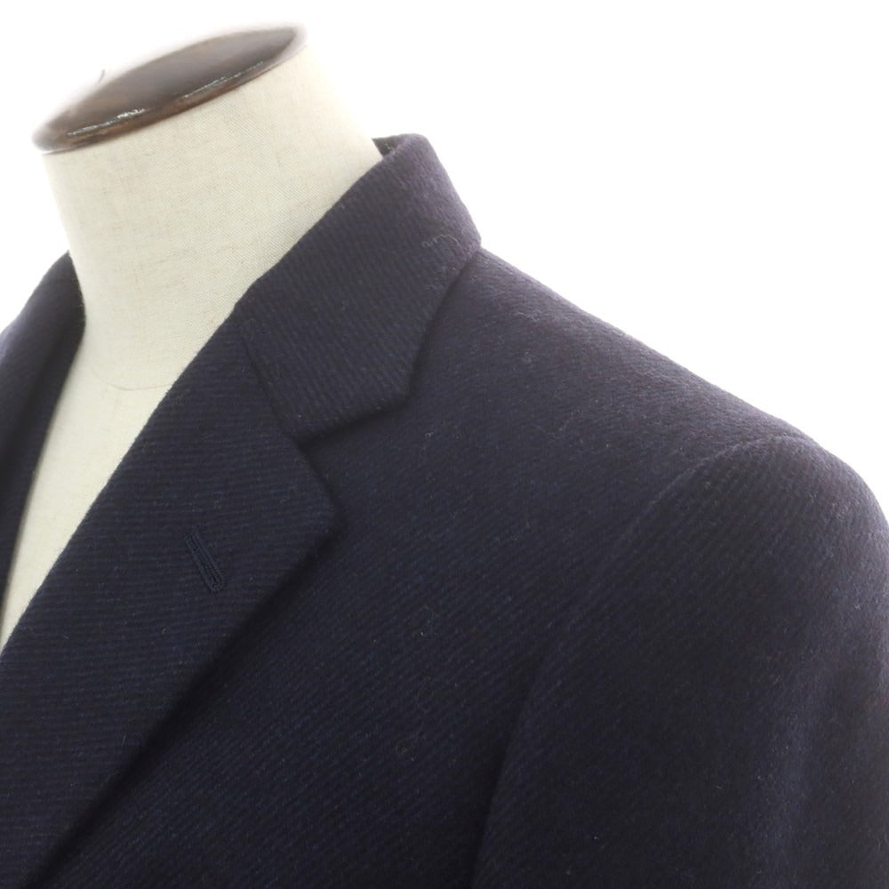 【中古】バタクハウスカット batak house cut ウール スリーピース 3つボタンスーツ ネイビー【 サイズ表記なし(L位) 】【 状態ランクD 】【 メンズ 】