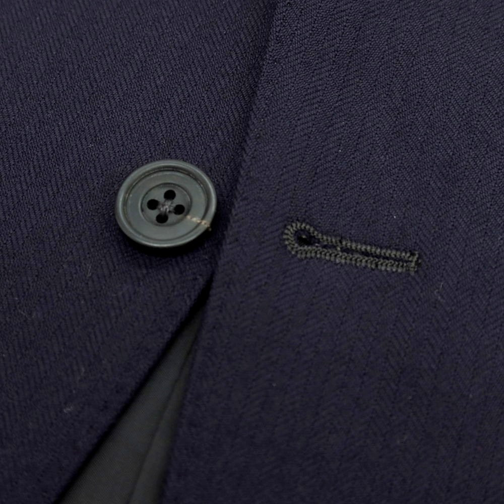 【中古】バタクハウスカット batak house cut ウール スリーピース 3つボタンスーツ ネイビー【 サイズ表記なし(L位) 】【 状態ランクB 】【 メンズ 】