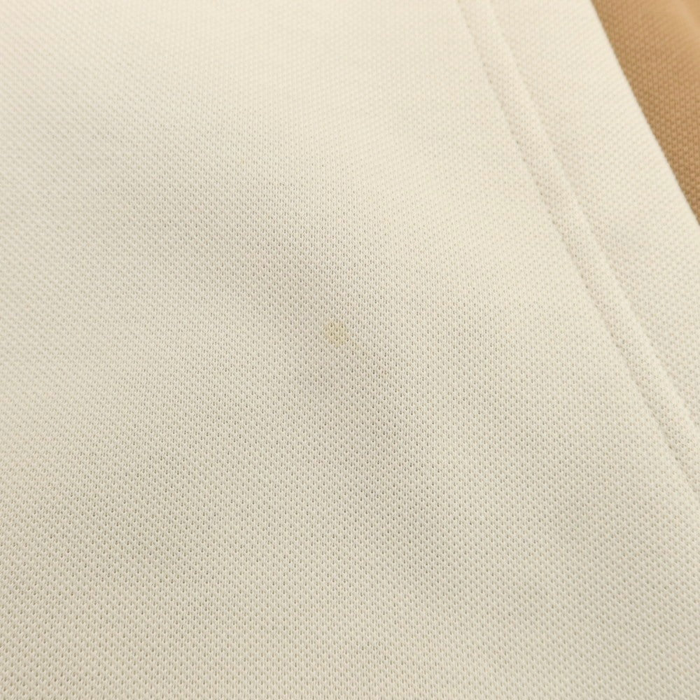 【中古】ヒューゴボス HUGO BOSS コットンポリエステル ジップアップ パーカー ベージュxブラック【 XXL 】【 状態ランクC 】【 メンズ 】