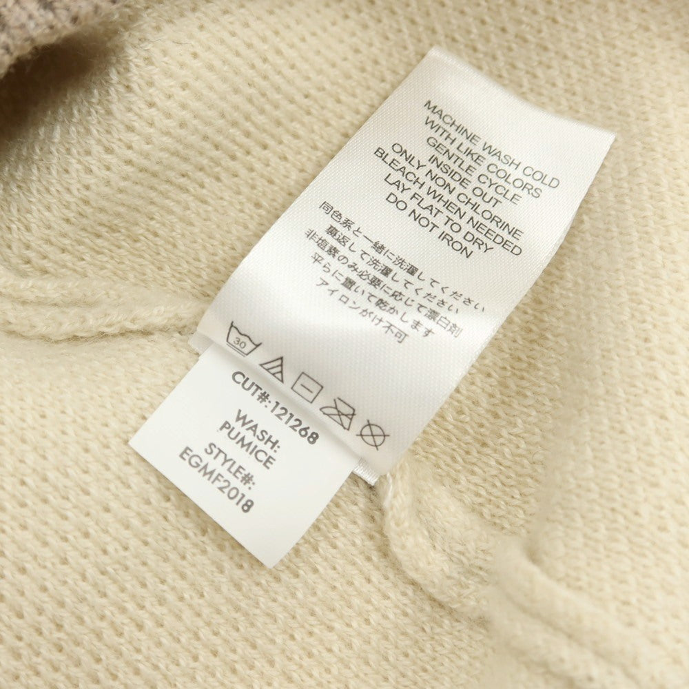 【中古】イーストサイドゴルフ Eastside Golf ポリエステルアクリルナイロンウール Vネック ニットベスト ベージュ【 2XL 】【 状態ランクB 】【 メンズ 】