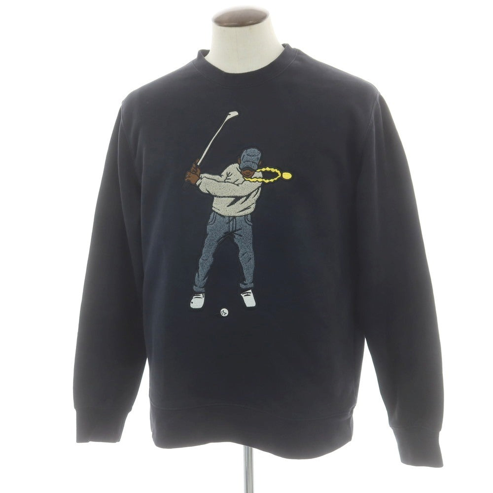 【中古】イーストサイドゴルフ Eastside Golf コットンポリエステル クルーネック スウェット ブラック【 XL 】【 状態ランクC 】【 メンズ 】