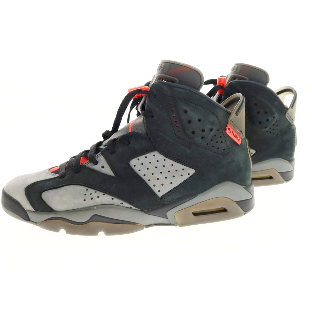 【中古】ナイキ NIKE × PSG AIR JORDAN 6 RETRO スニーカー ブラックxグレー【 29cm 】【 状態ランクC 】【 メンズ 】