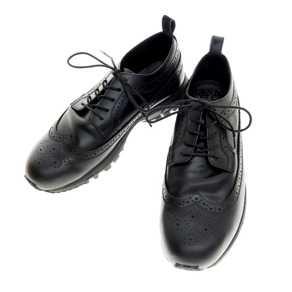 中古】オルフィック ORPHIC ロングウイングチップ スニーカー ブラック 