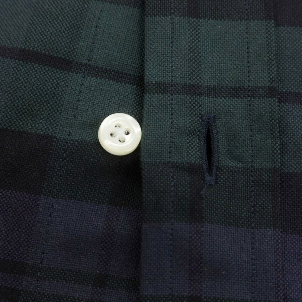 【中古】インディビジュアライズドシャツ INDIVIDUALIZED SHIRTS チェック ボタンダウンシャツ ネイビーxグリーン系【 15 1/2-33(M位) 】【 状態ランクA 】【 メンズ 】