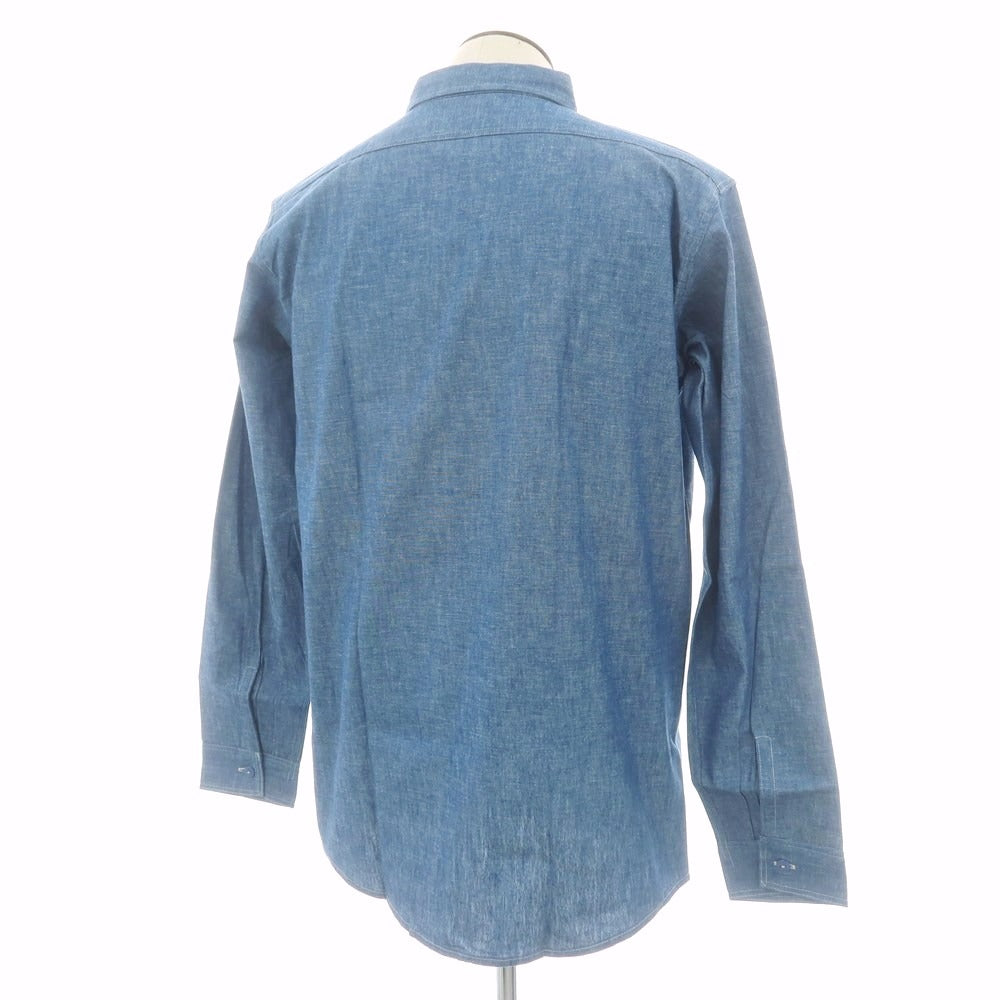 【中古】ジョン グラッコー JOHN GLUCKOW ダンガリー カジュアルシャツ ブルー【 42 】【 状態ランクA 】【 メンズ+A8 】