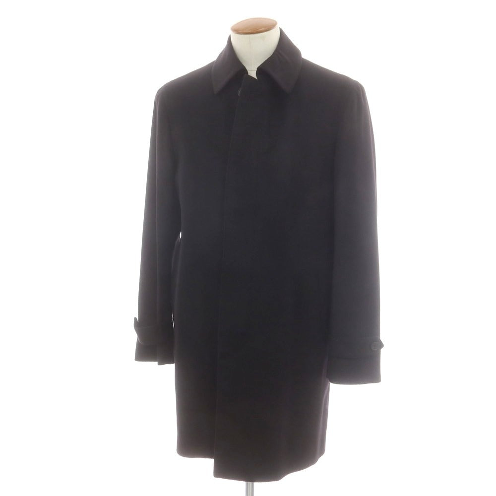 【中古】ブルックスブラザーズ Brooks Brothers カシミヤ ステンカラーコート ブラック【 38 】【 状態ランクB 】【 メンズ 】