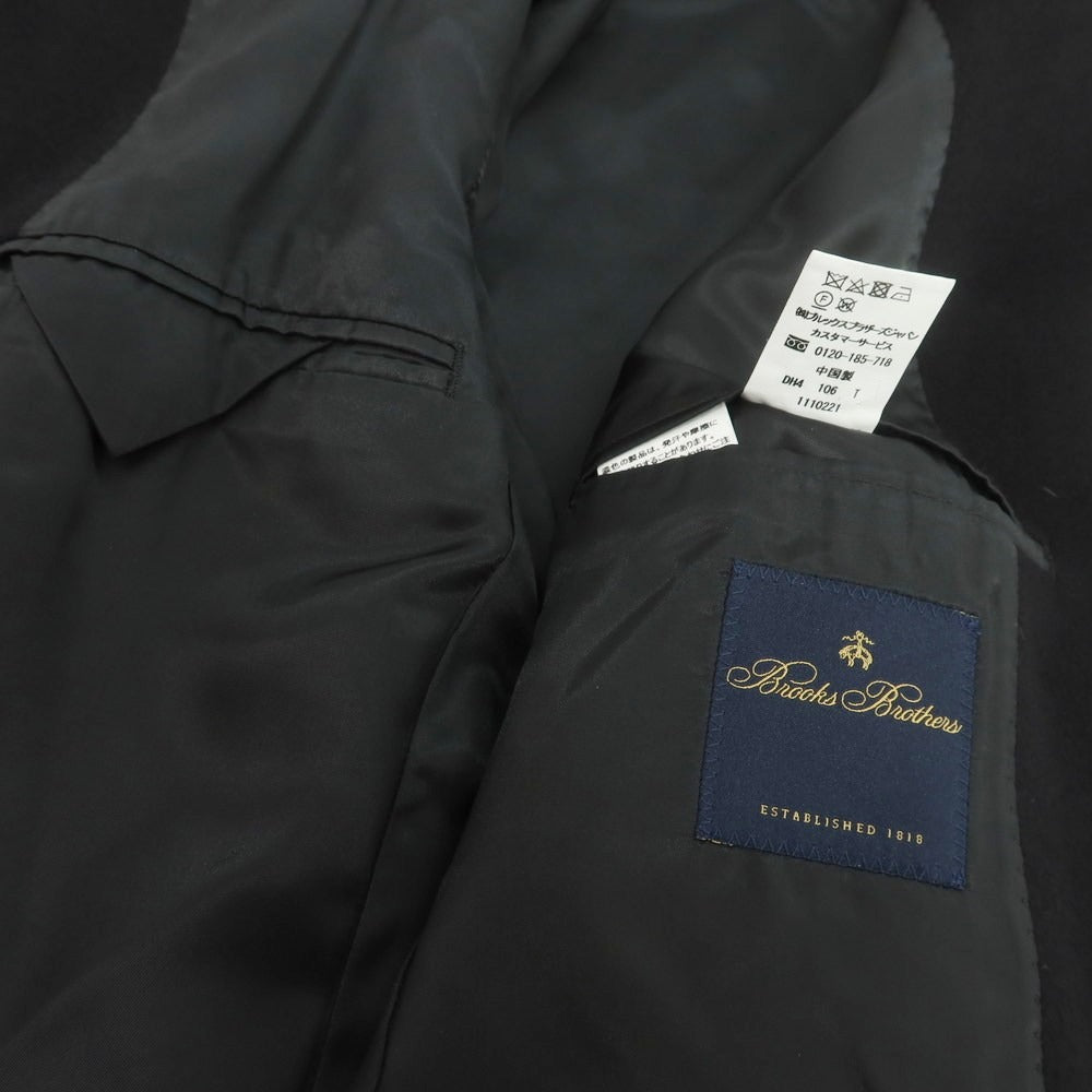 【中古】ブルックスブラザーズ Brooks Brothers カシミヤ ステンカラーコート ブラック【 38 】【 状態ランクB 】【 メンズ 】