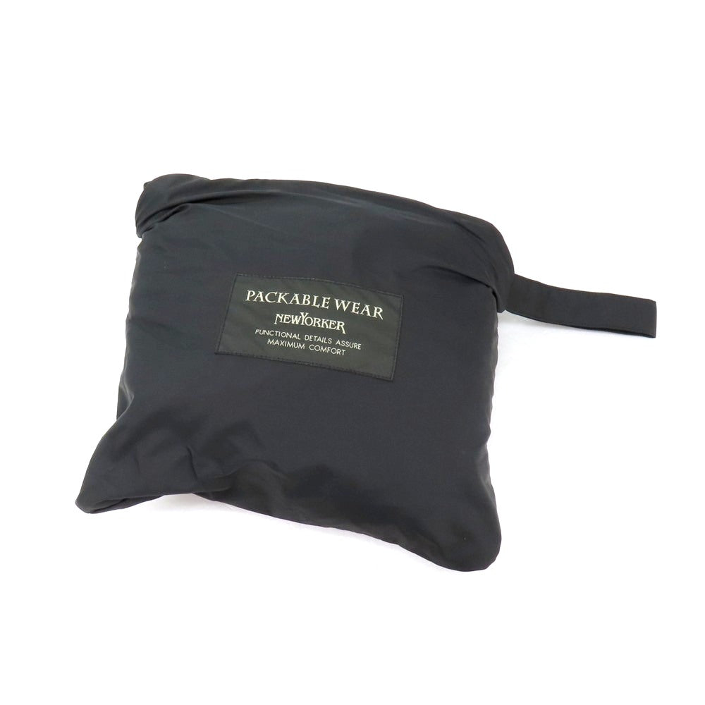 【中古】ニューヨーカー NEWYORKER ポリエステル スタンドカラー コート ブラック【 M 】【 状態ランクB 】【 メンズ 】