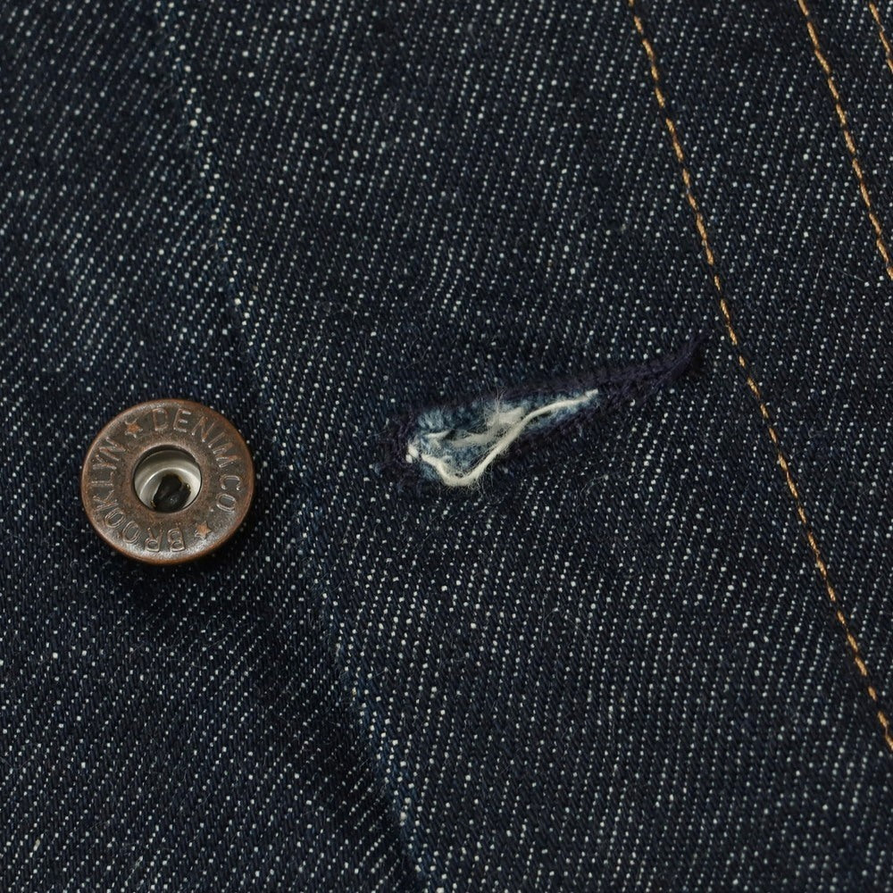 【中古】ブルックリンデニム BROOKLYN DENIM CO コットン デニムジャケット ネイビー【 S 】【 状態ランクB 】【 メンズ 】