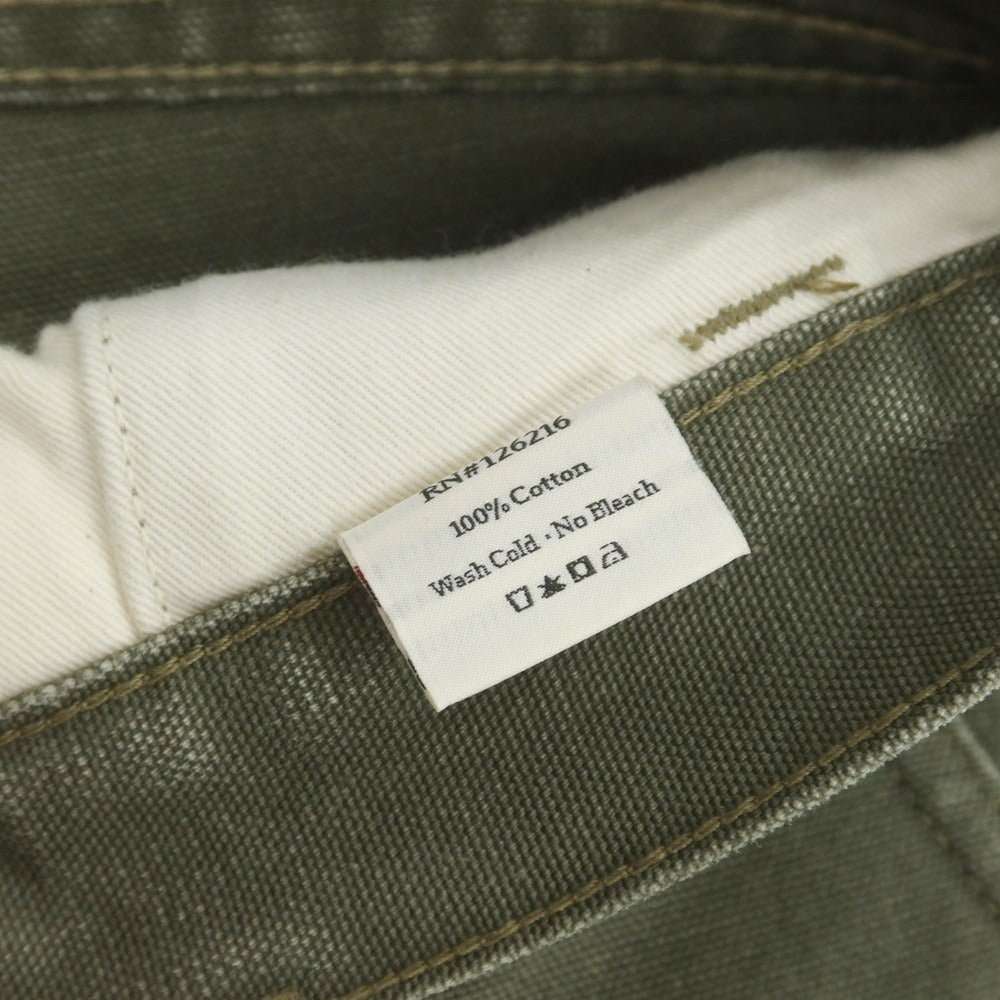 【中古】グロウンアンドソーン grown&sewn コットン ワークパンツ カーキオリーブ【 31 】【 状態ランクB 】【 メンズ 】