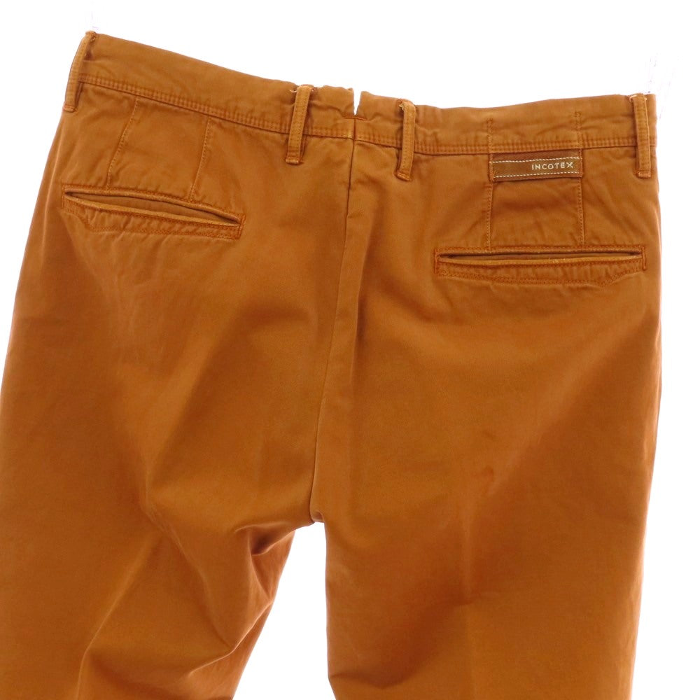 【中古】インコテックス INCOTEX コットン カジュアルスラックスパンツ オレンジ【 32 】【 状態ランクB 】【 メンズ 】