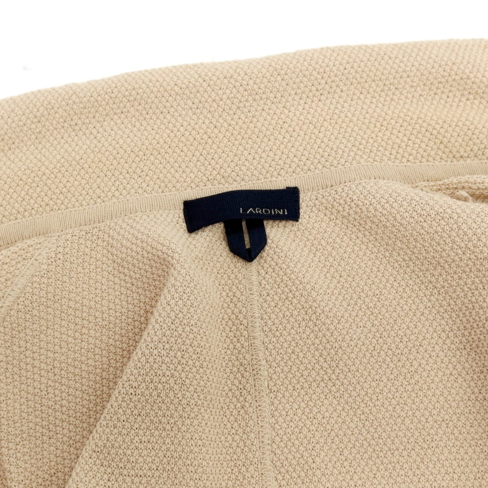 【中古】ラルディーニ LARDINI コットン 2B ニットジャケット ベージュ【サイズM】【 状態ランクB 】【 メンズ 】