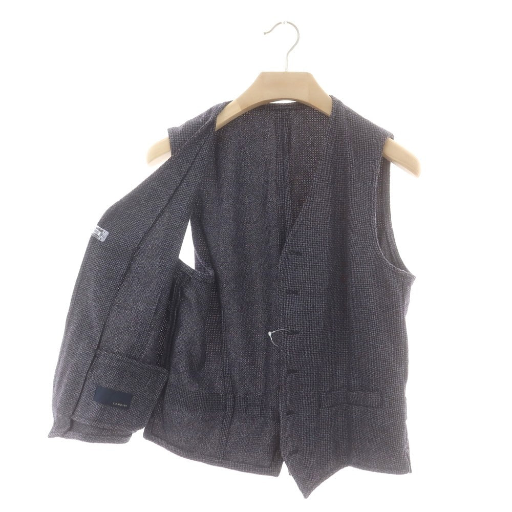 【中古】ラルディーニ LARDINI ウールポリエステル カジュアル系ジレ ベスト ネイビー【 48 】【 状態ランクB 】【 メンズ 】