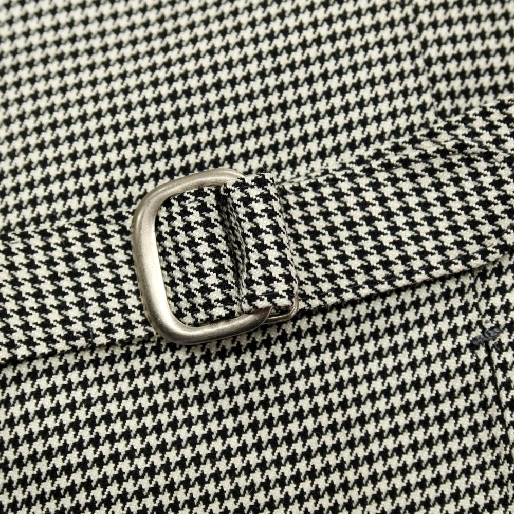 【中古】トゥモローランド TOMORROWLAND ウールシルク ハウンドトゥース ドレス系ジレ ベスト ホワイトxブラック【サイズ48】【 状態ランクB 】【 メンズ 】