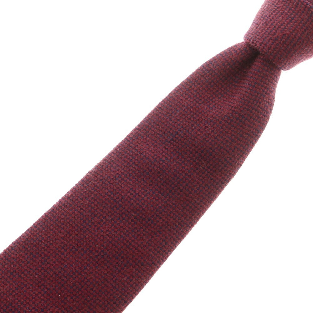 【中古】ステファノ ビジ stefano bigi TOMORROWLAND別注 ウール 無地ネクタイ パープル【 状態ランクB 】【 メンズ 】