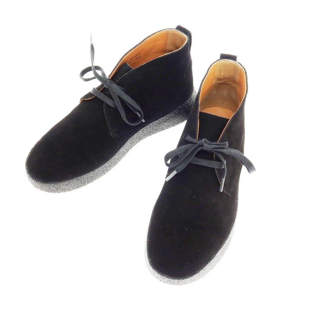 【中古】【未使用】ユナイテッドアローズ UNITED ARROWS スエード チャッカブーツ ブラック【 25 】【 状態ランクS 】【 メンズ 】