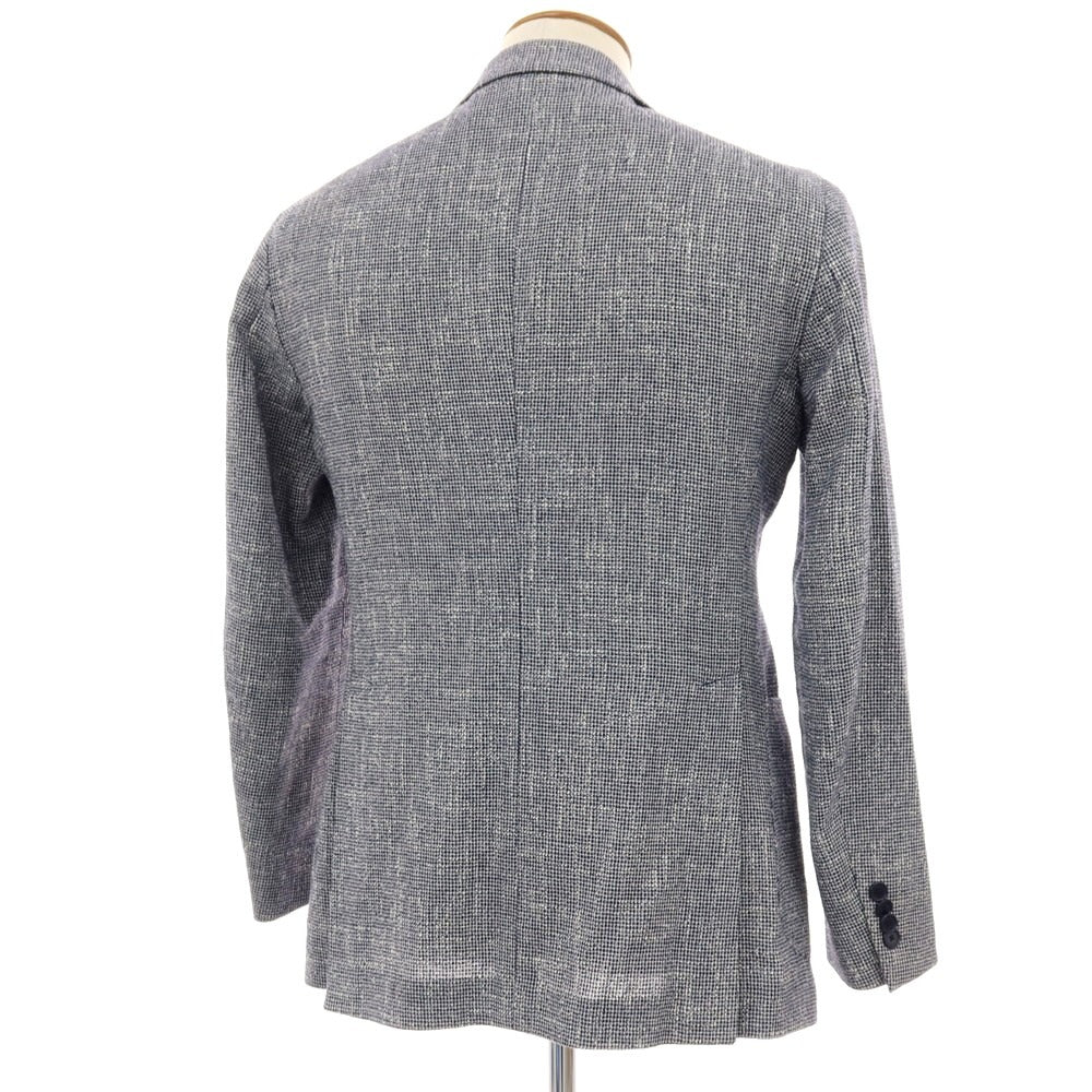 【中古】タリアトーレ TAGLIATORE コットンリネンアクリルナイロン 2B テーラードジャケット ネイビー【サイズ48】【 状態ランクC 】【 メンズ 】