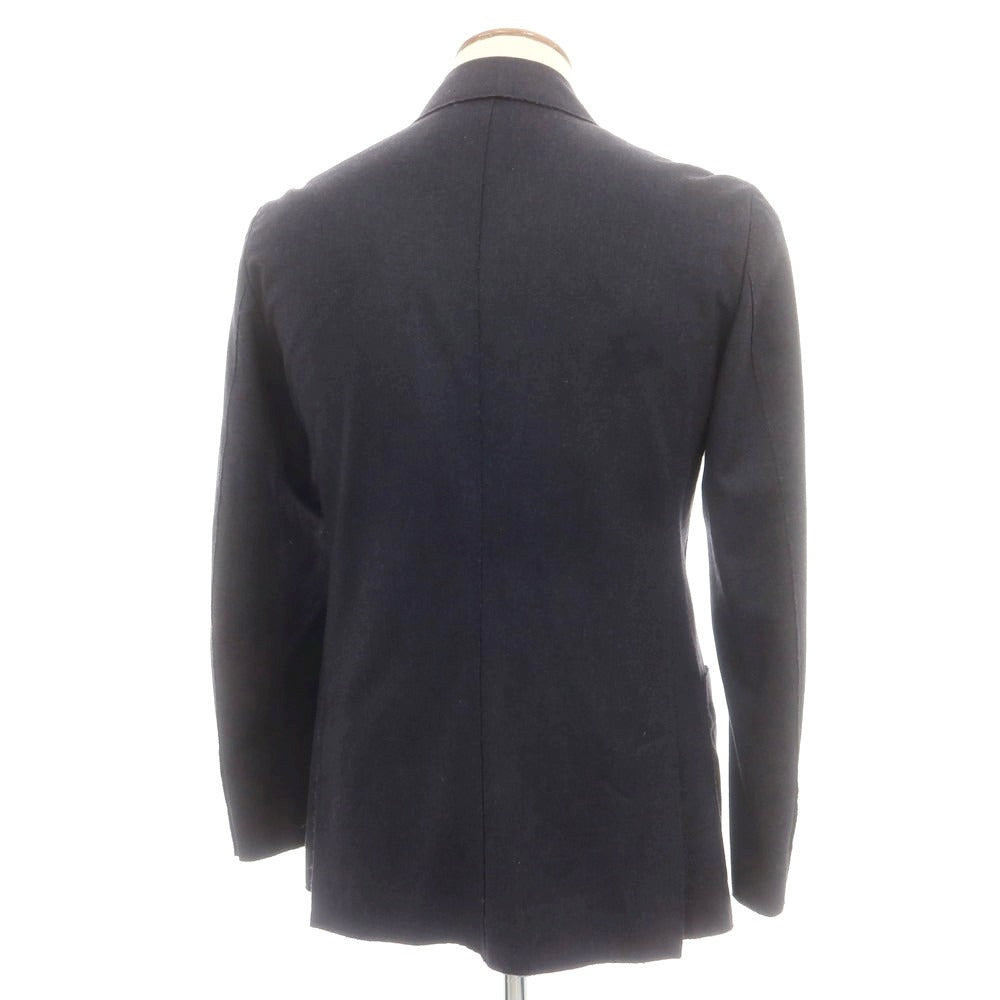 【中古】トゥモローランド TOMORROWLAND ストレッチウール ダブルジャケット ダークネイビー【 48 】【 状態ランクA 】【 メンズ 】
