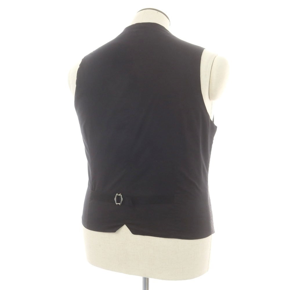 【中古】タリアトーレ TAGLIATORE ウール チェック ドレス系ジレ ベスト グレーxホワイト【 50 】【 状態ランクA 】【 メンズ 】