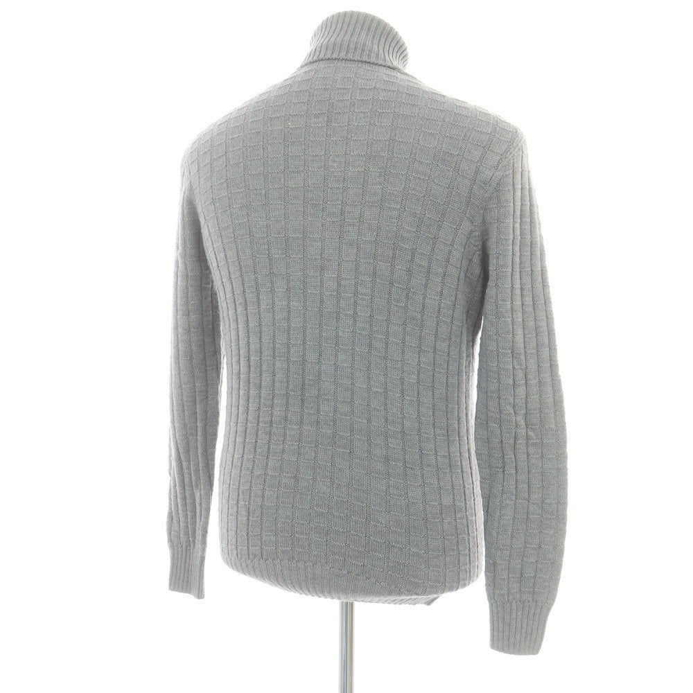 【中古】ドルモア DRUMOHR ウール タートルネック プルオーバーニット ライトグレー【 50 】【 状態ランクB 】【 メンズ 】