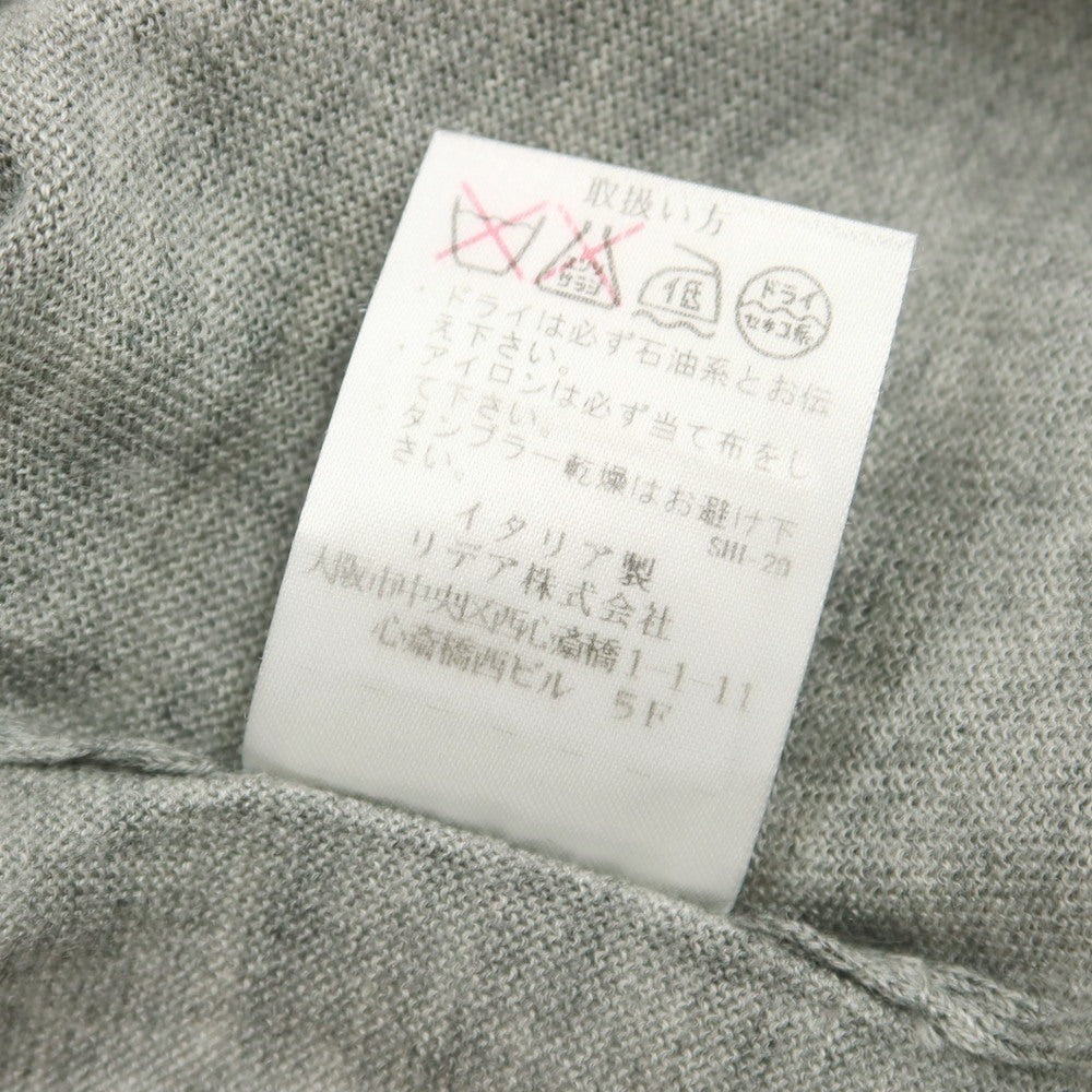 【中古】クルチアーニ CRUCIANI ハイゲージ カシミヤシルク タートルネック プルオーバーニット ライトグレー【 50 】【 状態ランクC 】【 メンズ 】