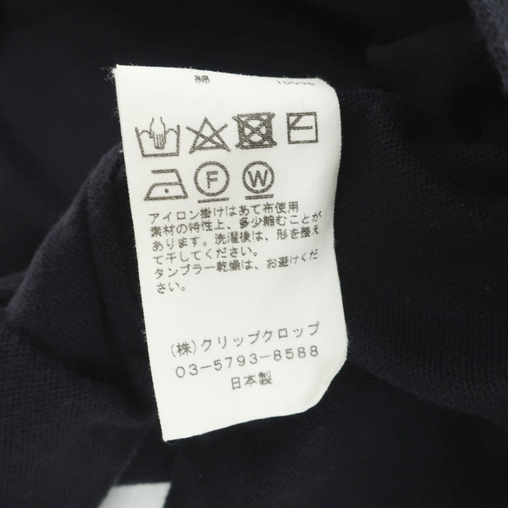 【中古】オーラリー AURALEE コットン オーバーサイズ 半袖ポロシャツ ダークネイビー【サイズ3】【 状態ランクC 】【 メンズ 】