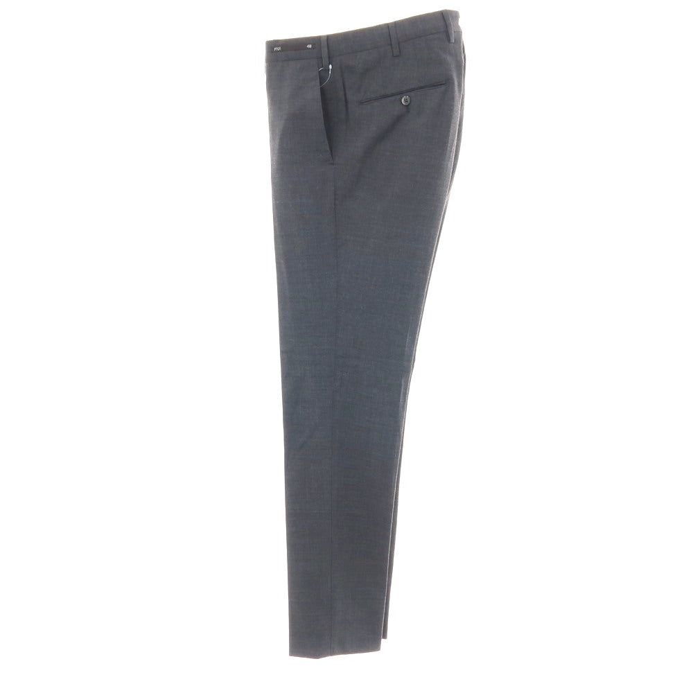 【中古】ピーティーゼロウーノ PT01 TRAVELLER ストレッチ ポリエステルウール ドレススラックスパンツ グレー【サイズ48】【 状態ランクB 】【 メンズ 】