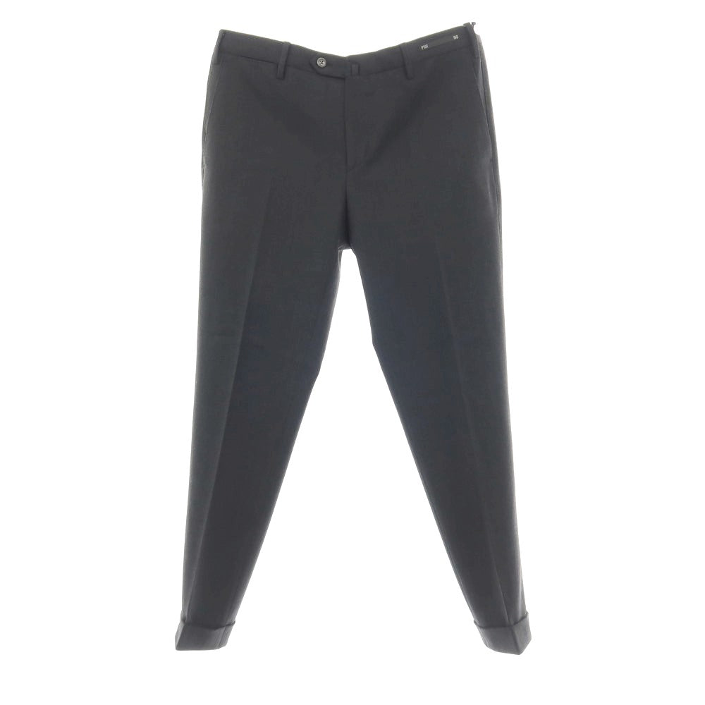 【中古】ピーティーゼロウーノ PT01 WINTER TRAVELLER ストレッチ ポリエステルウール ドレススラックスパンツ ダークグレー【サイズ50】【 状態ランクA 】【 メンズ 】