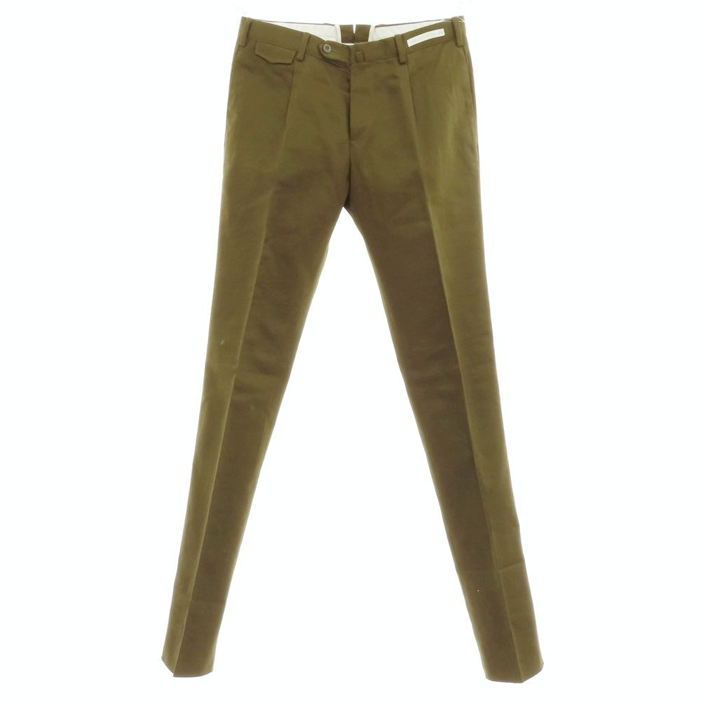【中古】ピーティーゼロウーノ PT01 CAPITAL CHINO コットン カジュアルスラックスパンツ オリーブ【 48 】【 状態ランクB 】【 メンズ 】