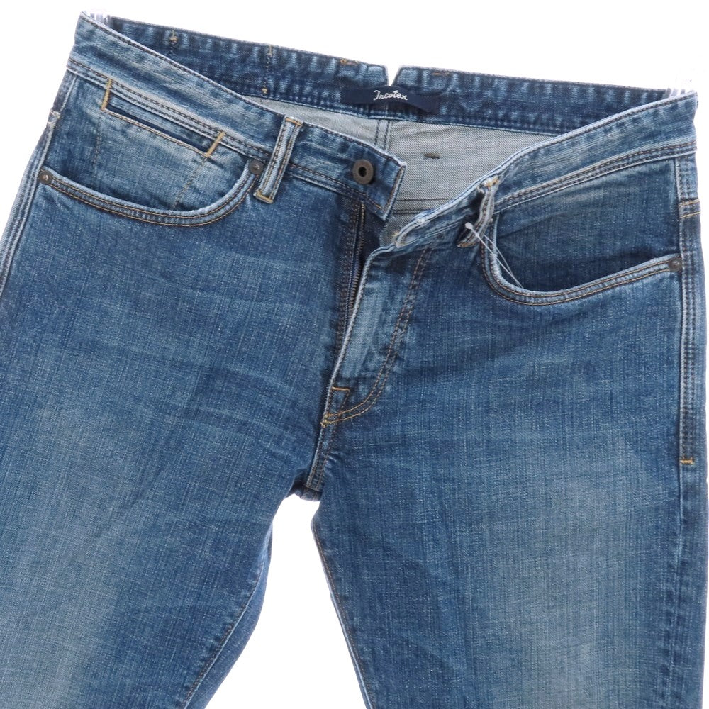 【中古】インコテックス INCOTEX ストレッチコットン ジーンズ デニムパンツ ブルー【 32 】【 状態ランクC 】【 メンズ 】