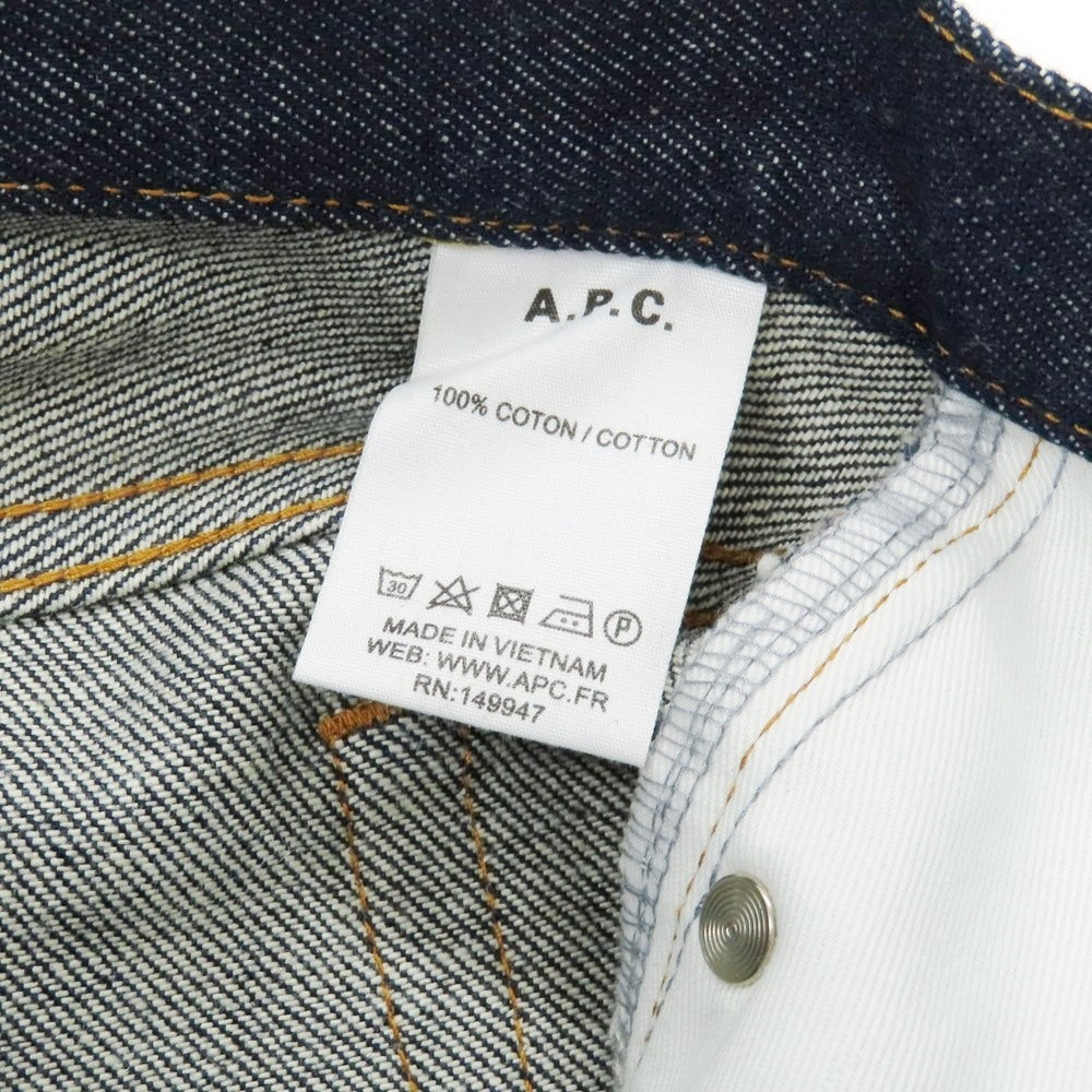 【中古】アーペーセー A.P.C. PETIT NEW STANDARD ジーンズ デニムパンツ ネイビー【 30 】【 状態ランクB 】【 メンズ 】