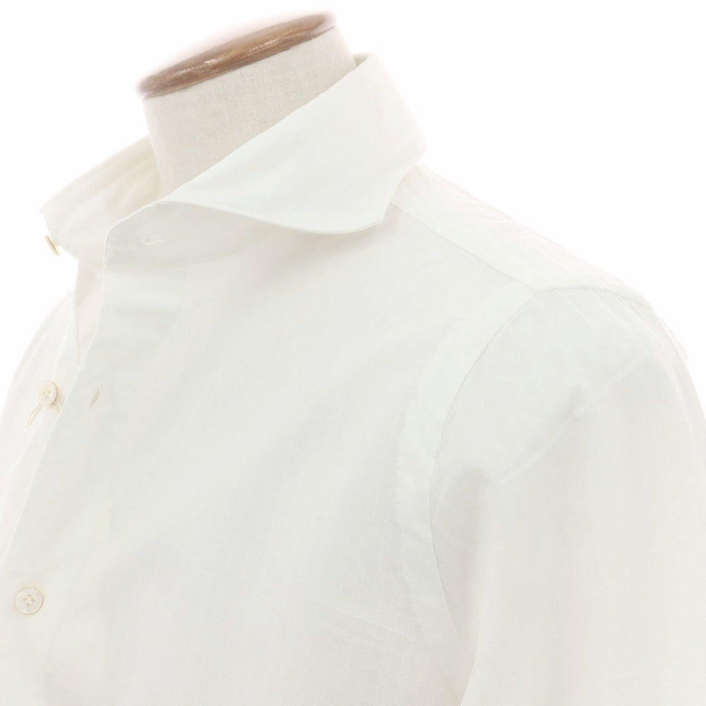 【中古】フィナモレ Finamore コットン ドレスシャツ ホワイト【 40 】【 状態ランクA 】【 メンズ 】