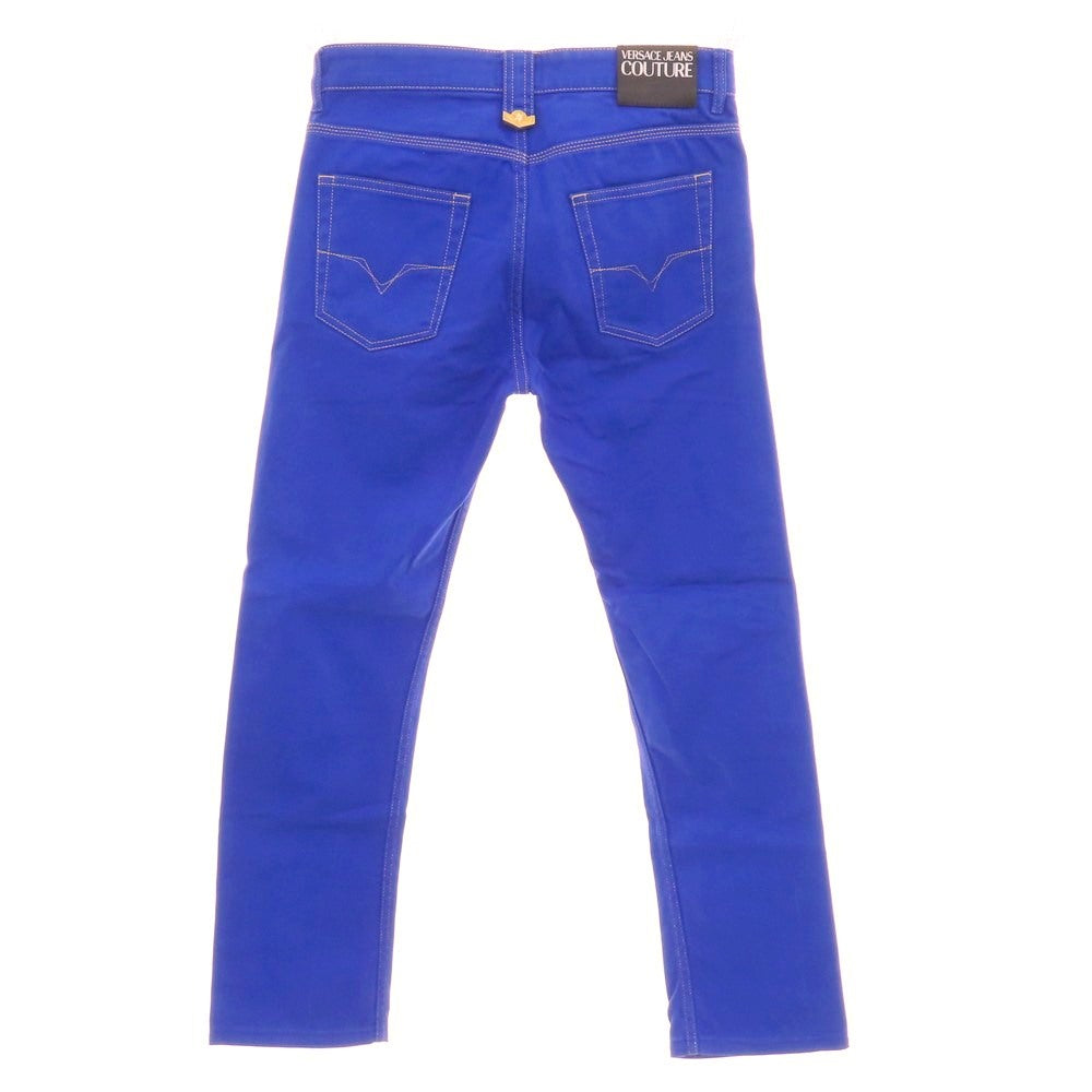 【中古】ヴェルサーチ ジーンズ Versace Jeans COUTURE ストレッチコットン 5ポケットパンツ ブルー【 26 】【 状態ランクB 】【 メンズ 】