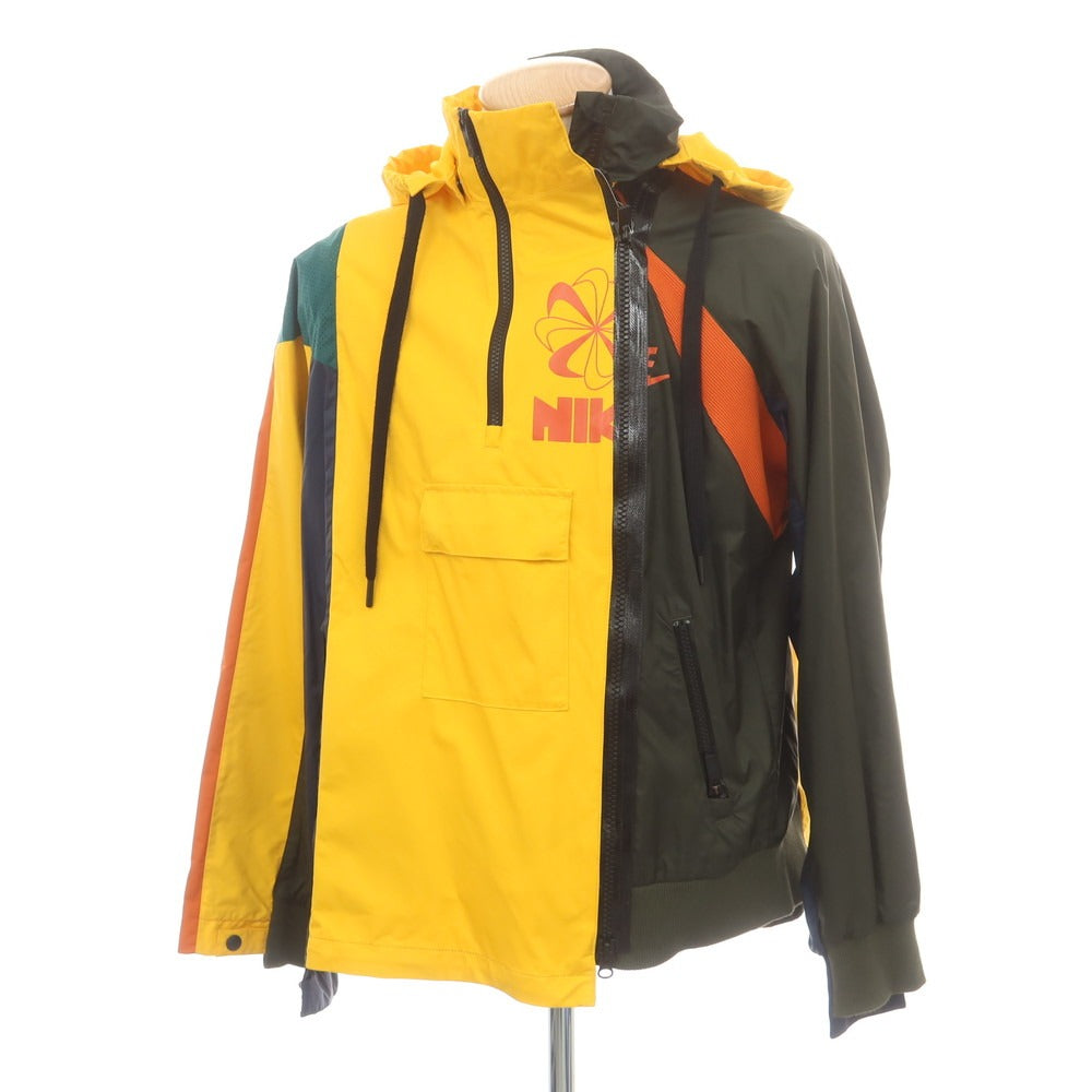 【中古】サカイ Sacai × NIKE ナイロン シェルジャケット マルチカラー【 S 】【 状態ランクA 】【 メンズ 】