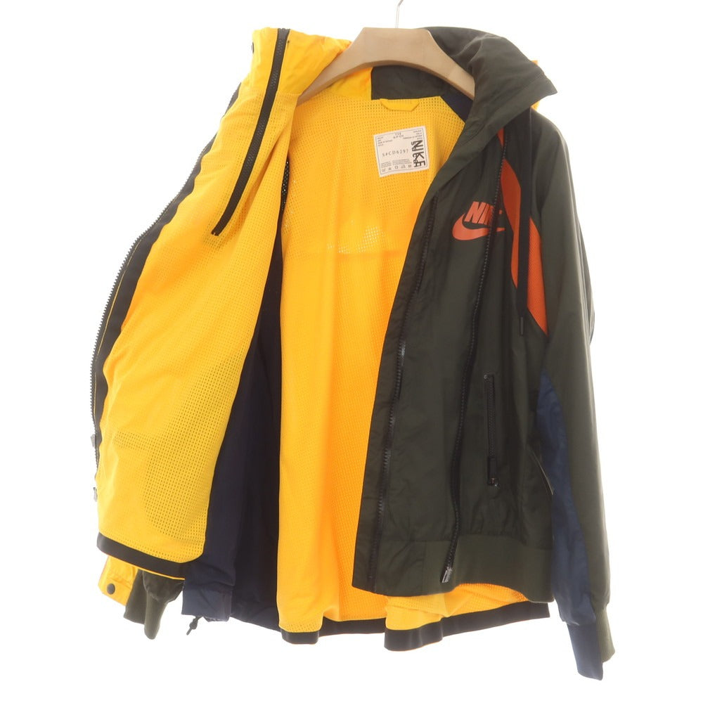【中古】サカイ Sacai × NIKE ナイロン シェルジャケット マルチカラー【 S 】【 状態ランクA 】【 メンズ 】
