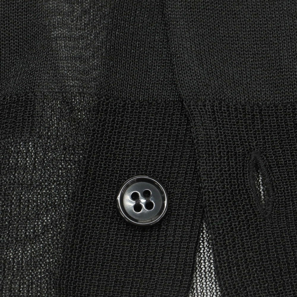 【中古】シュタイン ssstein ナイロンポリエステル シースルーニット カーディガン ブラック【 M 】【 状態ランクB 】【 メンズ 】