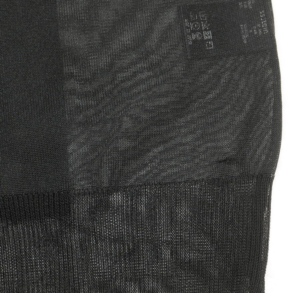 【中古】シュタイン ssstein ナイロンポリエステル シースルーニット カーディガン ブラック【 M 】【 状態ランクB 】【 メンズ 】