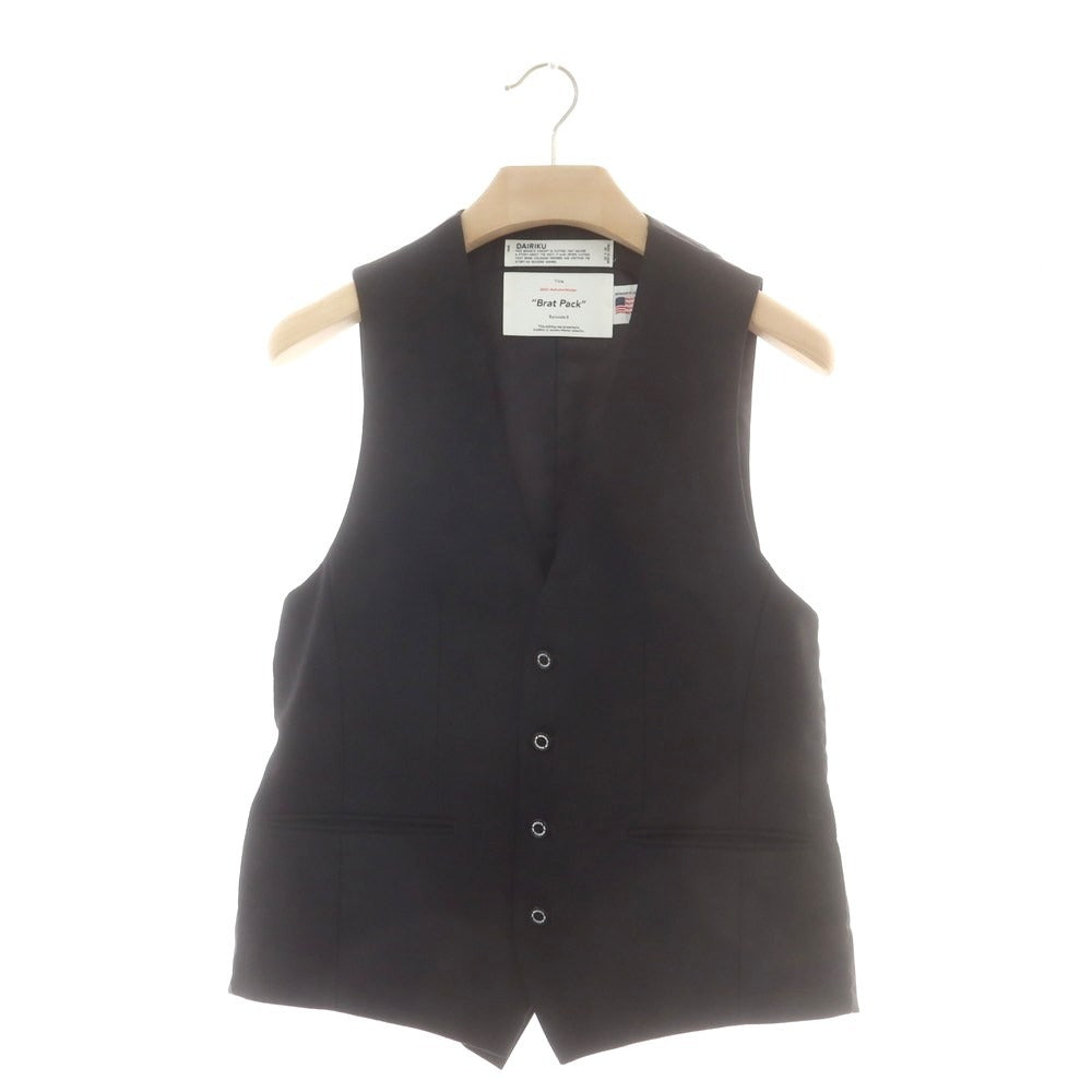 【中古】ダイリク DAIRIKU Brat Pack ウール ショールカラー タキシード フォーマルスーツ ブラック【 M/M/29 】【 状態ランクA 】【 メンズ 】