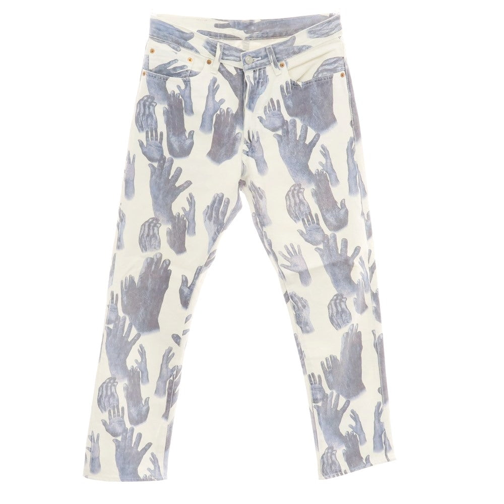 【中古】デニムティアーズ DENIM TEARS × Levi’s 501 DT コットン デニムパンツ ホワイトxネイビー【 32 】【 状態ランクB 】【 メンズ 】