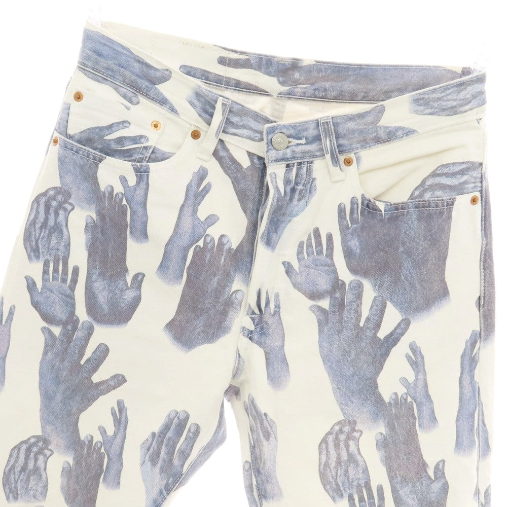 【中古】デニムティアーズ DENIM TEARS × Levi’s 501 DT コットン デニムパンツ ホワイトxネイビー【 32 】【 状態ランクB 】【 メンズ 】