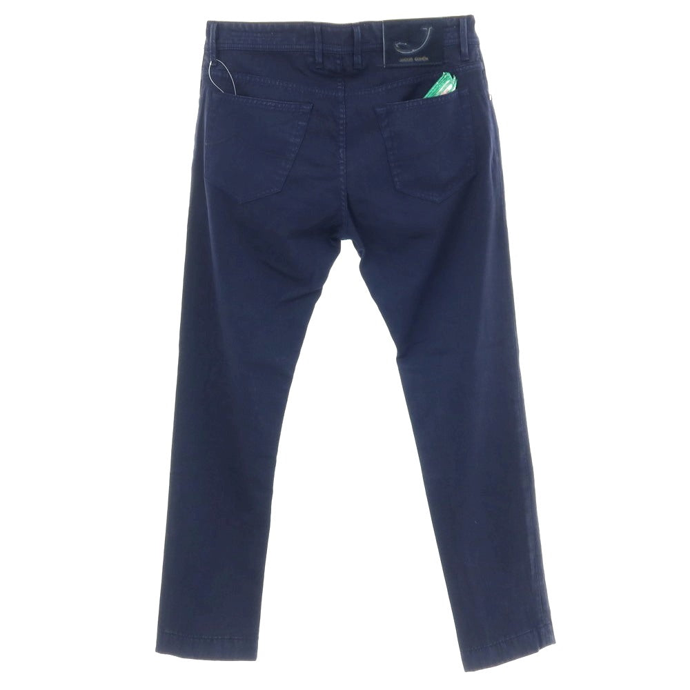 【中古】ヤコブコーエン JACOB COHEN J688 WOOL B COMF ストレッチ ウール 5ポケットパンツ ネイビー【サイズ32】【 状態ランクA 】【 メンズ 】