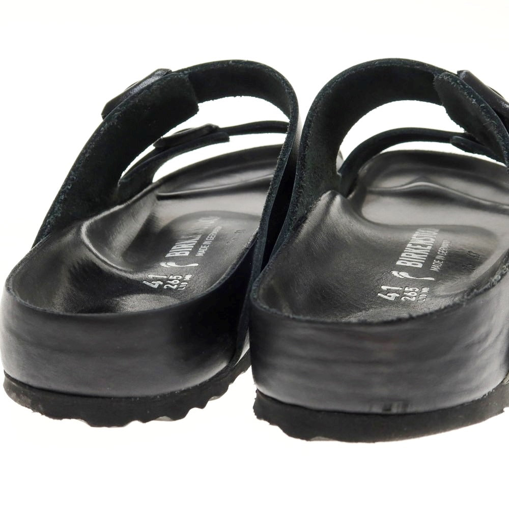【中古】ビルケンシュトック BIRKENSTOCK ARIZONA オールレザー サンダル ブラック【 26.5 】【 状態ランクB 】【 メンズ 】