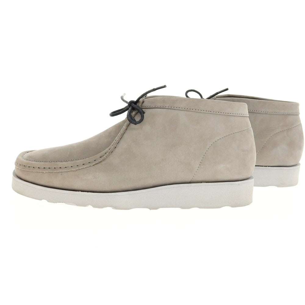 【中古】パドモア アンド バーンズ Padmore & Barnes ヌバックレザー ワラビーブーツ グレージュ【 8 】【 状態ランクB 】【 メンズ 】