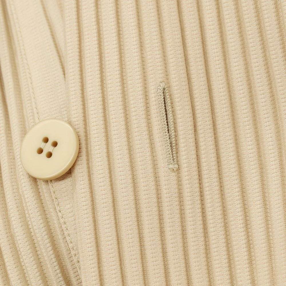 【中古】オム プリッセ イッセイミヤケ HOMME PLISSE ISSEY MIYAKE 2025年秋冬 ポリエステル系 プリーツ フーデッドコート ベージュ【サイズ表記なし(L位)】【 状態ランクA 】【 メンズ 】