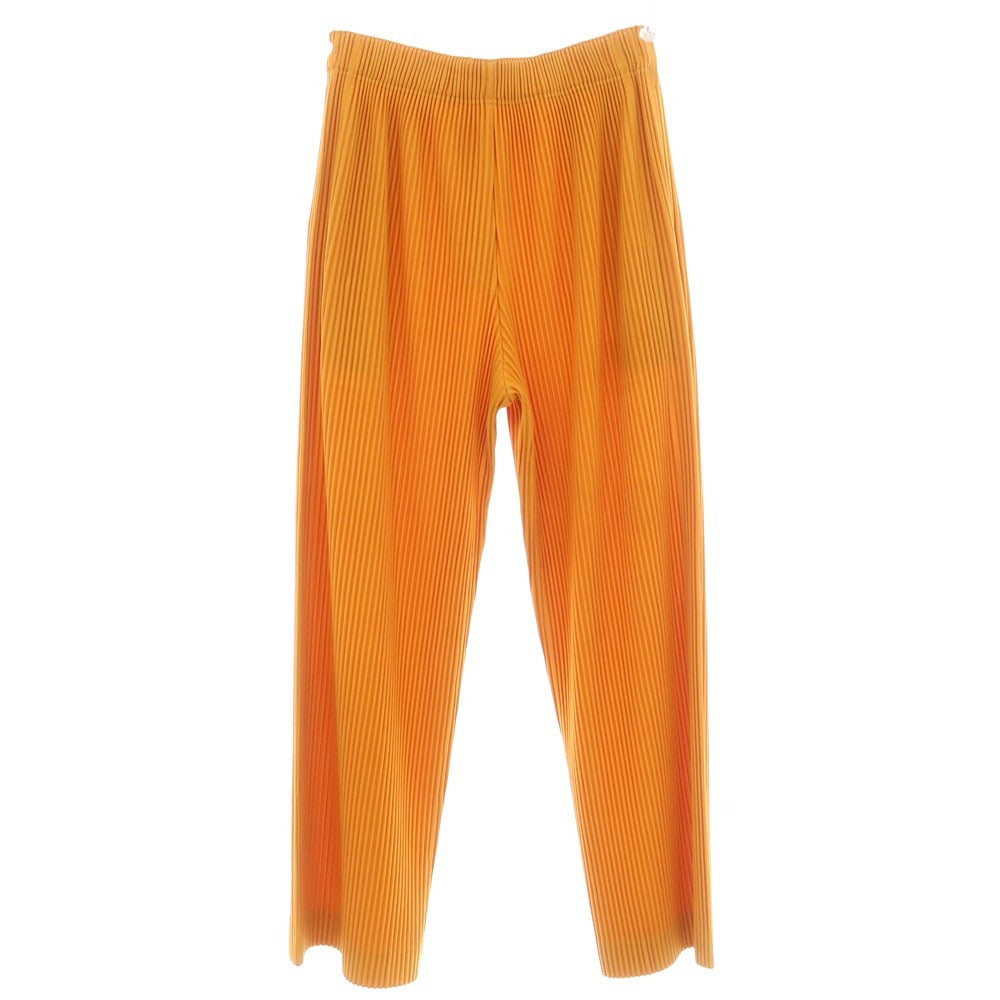【中古】オム プリッセ イッセイミヤケ HOMME PLISSE ISSEY MIYAKE 2025年秋冬 プリーツ イージーパンツ オレンジ【 表記なし(L位) 】【 状態ランクA 】【 メンズ 】