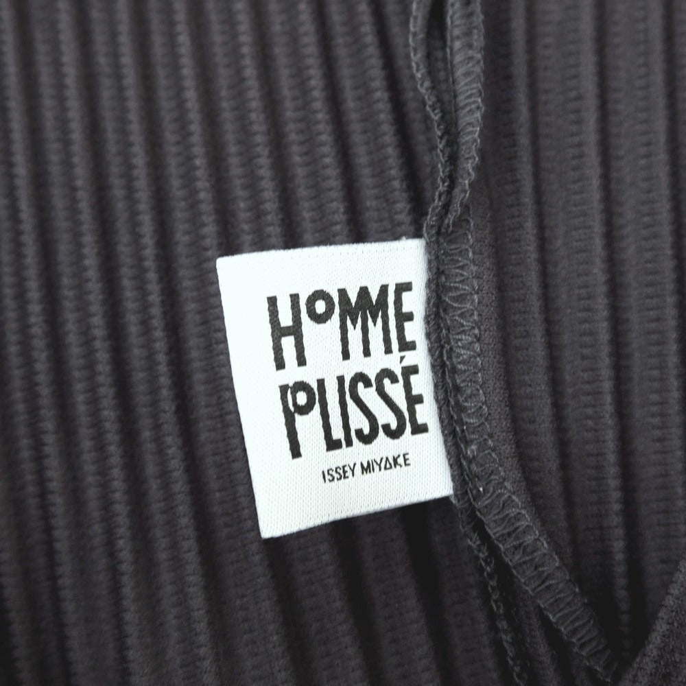 【中古】オム プリッセ イッセイミヤケ HOMME PLISSE ISSEY MIYAKE 2025年秋冬 ポリエステル系 プリーツ フーデッドコート グレーネイビー【サイズ表記なし(L位)】【 状態ランクA 】【 メンズ 】