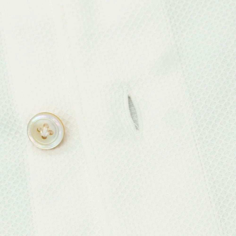 【中古】フィナモレ Finamore コットン ホリゾンタルカラー カジュアルシャツ ホワイト【 S 】【 状態ランクC 】【 メンズ 】